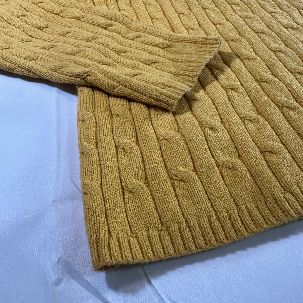 Vintage St. John's Bay Cable Knit V-neck Sweater Women's XL Y2K Vintage Preppy - Picture 6 of 7